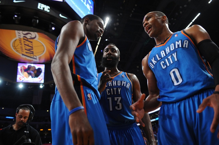 雷霆三少得分全部進(jìn)入歷史前20！他們是NBA歷史最大的如果嗎？